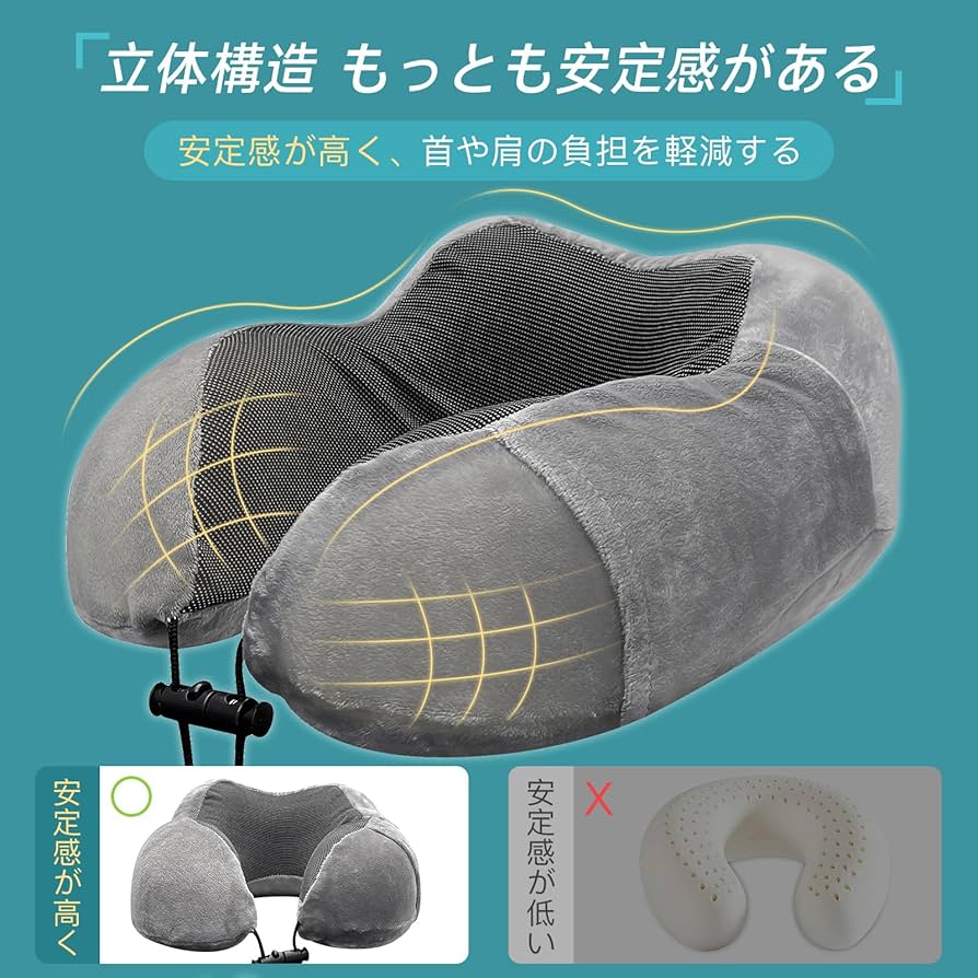 Amazon｜【在庫処分】ネックピロー トラベルピロー 首枕 旅行 低